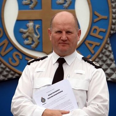 Mike Barton, former Chief Constable of the Durham Constabulary, recently retired after 39 years’ service, and a strategic advisor to the CDPRG.